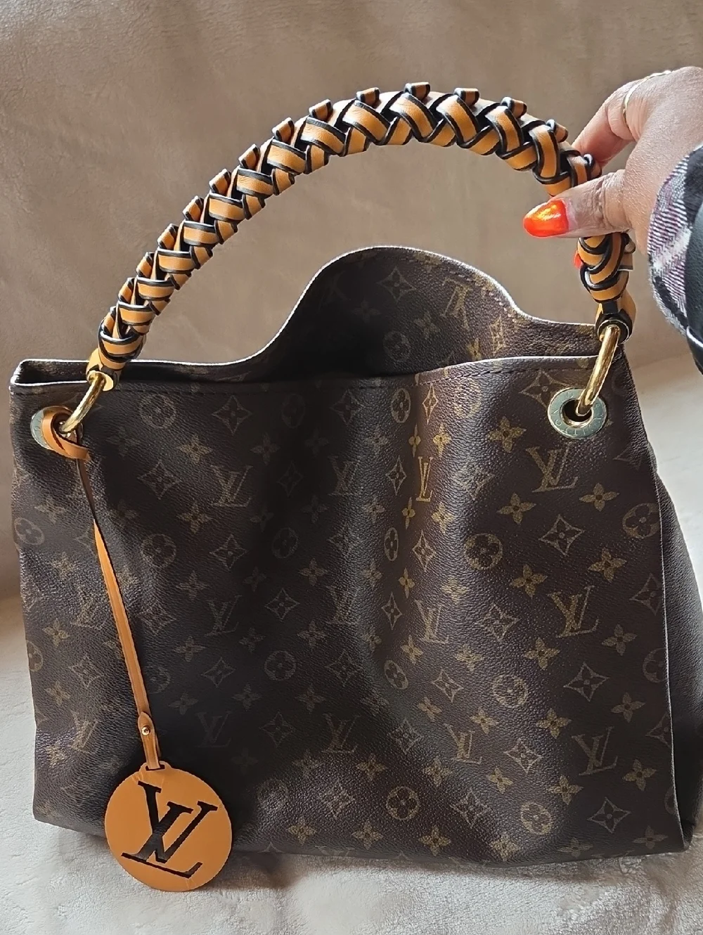 Louis Vuitton Monogram Canvas Braided Artsy MM Shoulder Bag - Picture 8 of 9